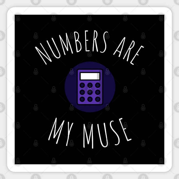 numbers are my muse Sticker by juinwonderland 41